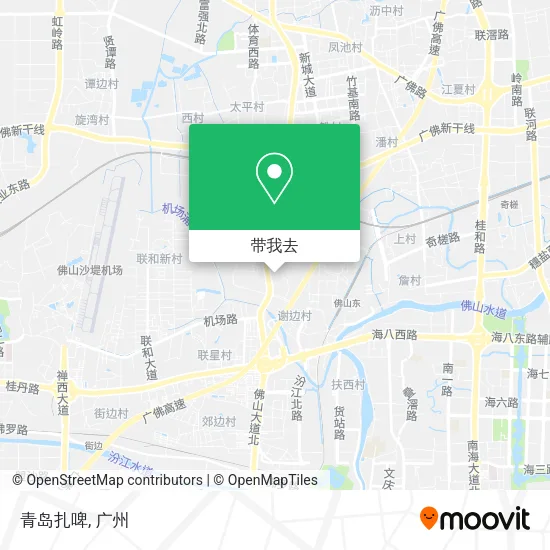 青岛扎啤地图