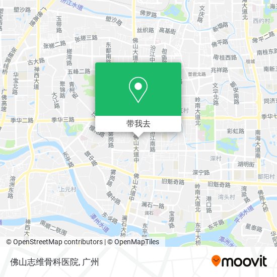 佛山志维骨科医院地图
