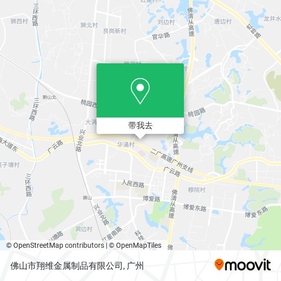 佛山市翔维金属制品有限公司地图