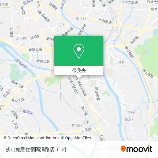佛山如意住宿隔涌路店地图