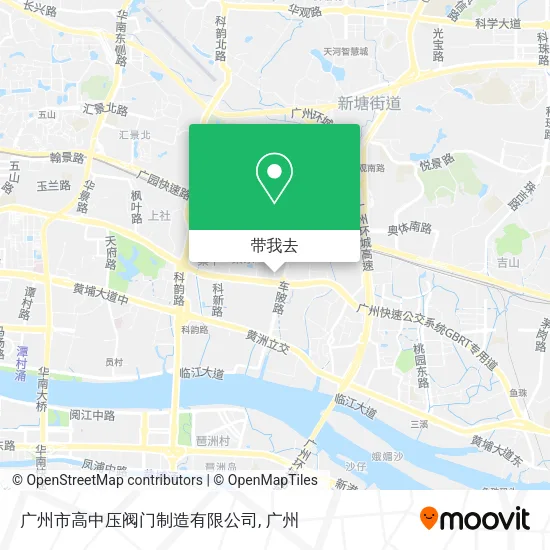 广州市高中压阀门制造有限公司地图