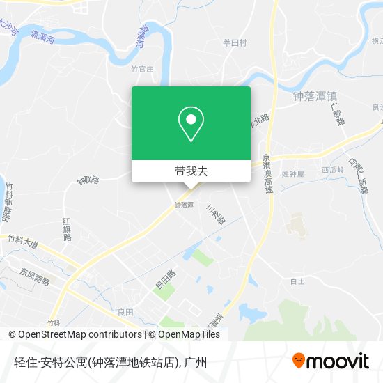 轻住·安特公寓(钟落潭地铁站店)地图