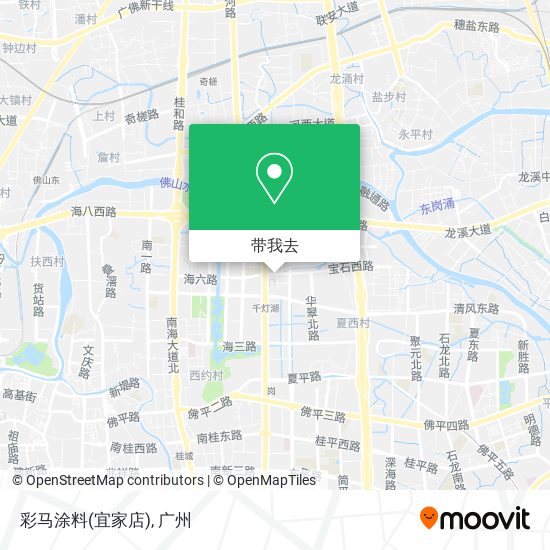 彩马涂料(宜家店)地图