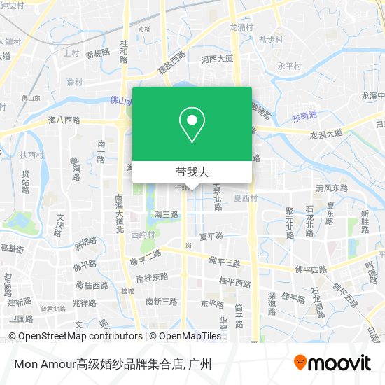 Mon Amour高级婚纱品牌集合店地图