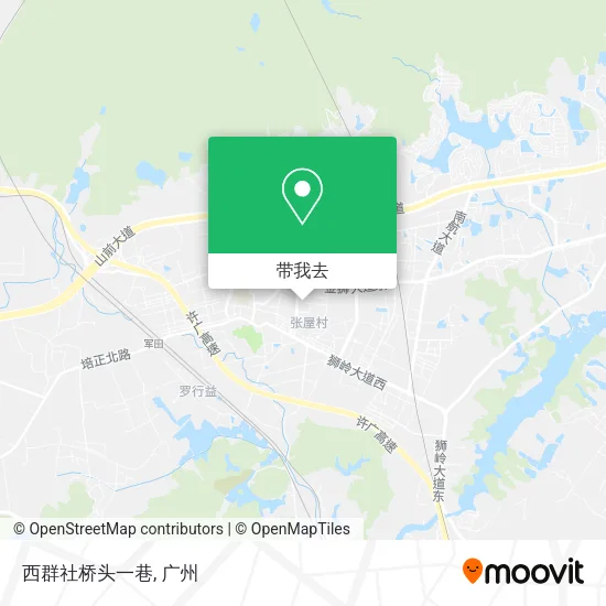 西群社桥头一巷地图
