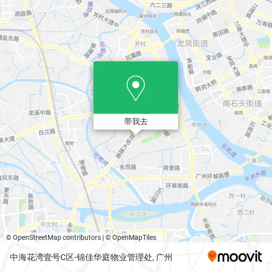 中海花湾壹号C区-锦佳华庭物业管理处地图