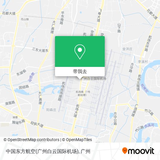 中国东方航空(广州白云国际机场)地图