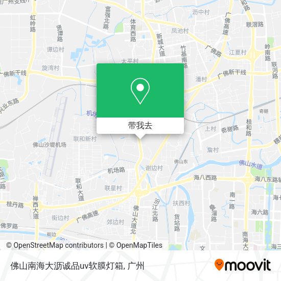 佛山南海大沥诚品uv软膜灯箱地图