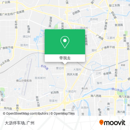 大沥停车场地图