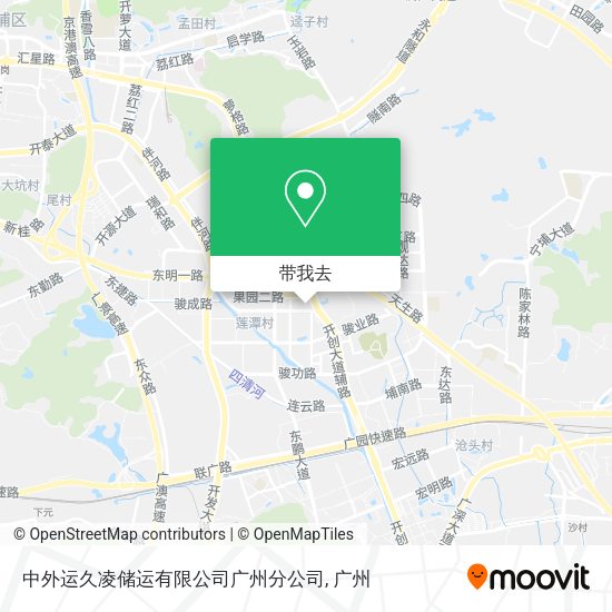 中外运久凌储运有限公司广州分公司地图