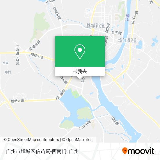 广州市增城区信访局-西南门地图