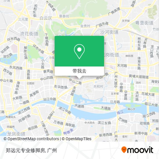 郑远元专业修脚房地图