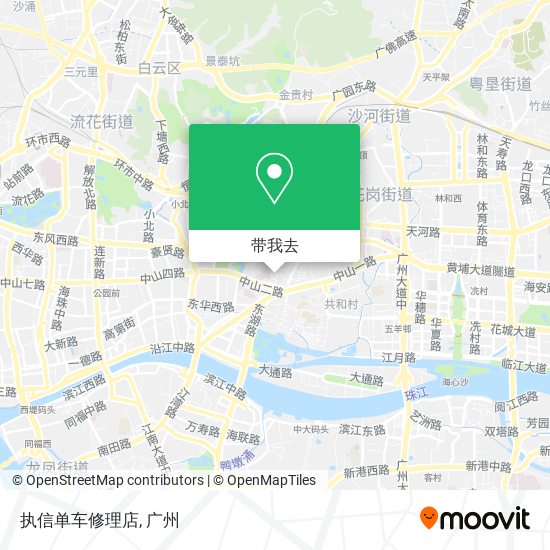执信单车修理店地图