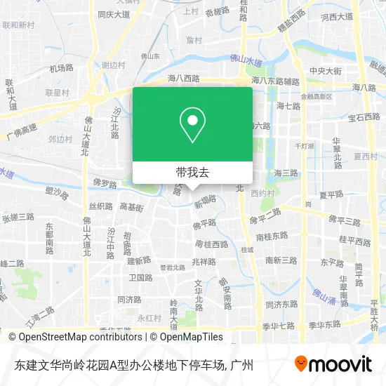 东建文华尚岭花园A型办公楼地下停车场地图