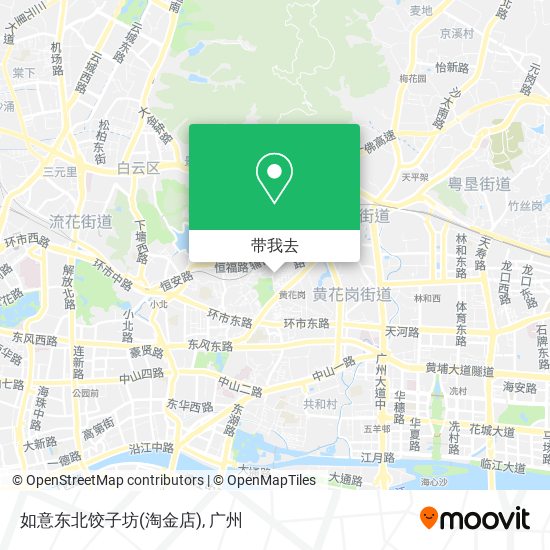 如意东北饺子坊(淘金店)地图