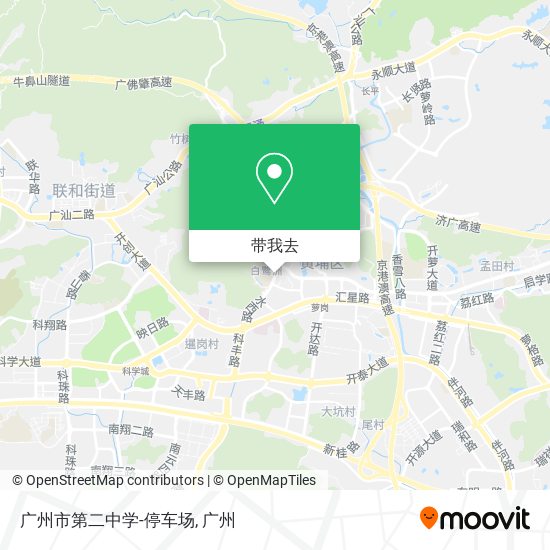 广州市第二中学-停车场地图