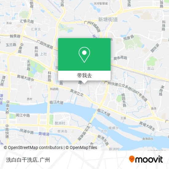 洗白白干洗店地图