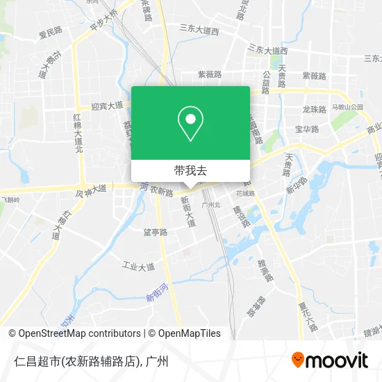 仁昌超市(农新路辅路店)地图