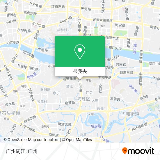 广州周江地图
