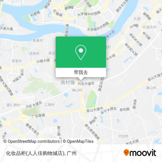 化妆品柜(人人佳购物城店)地图