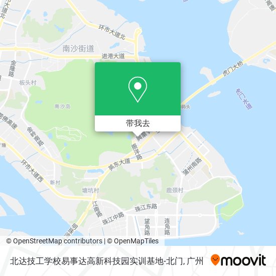 北达技工学校易事达高新科技园实训基地-北门地图