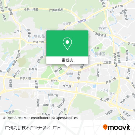 广州高新技术产业开发区地图
