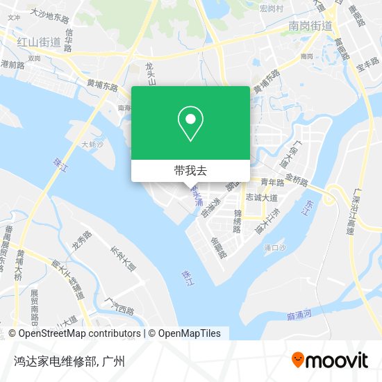 鸿达家电维修部地图