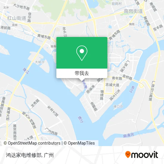 鸿达家电维修部地图