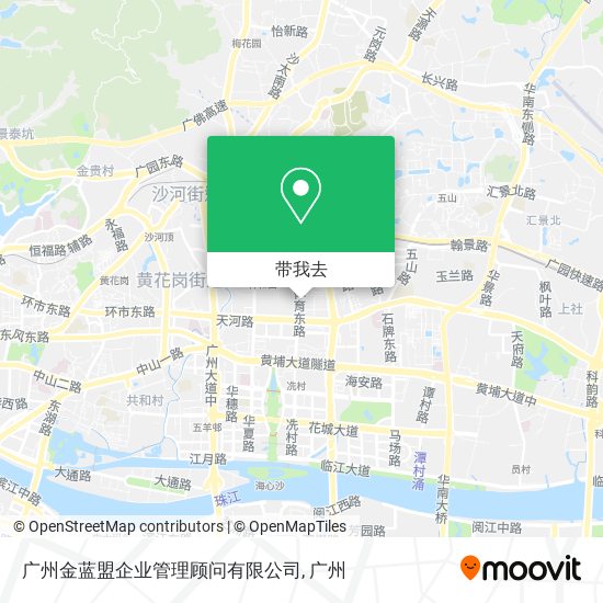 广州金蓝盟企业管理顾问有限公司地图