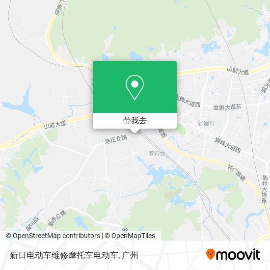 新日电动车维修摩托车电动车地图