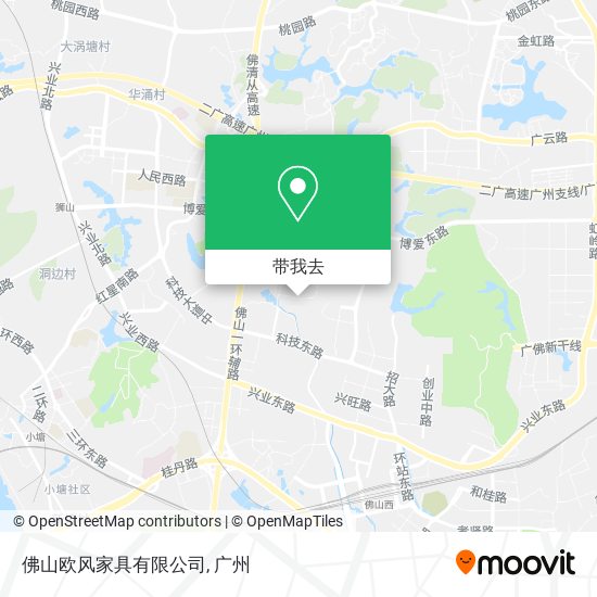 佛山欧风家具有限公司地图
