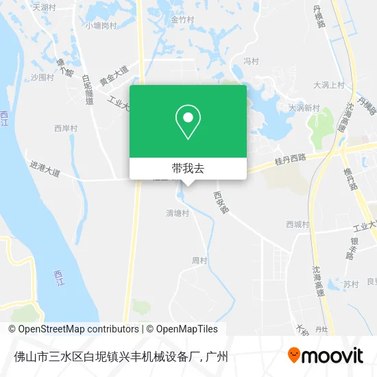 佛山市三水区白坭镇兴丰机械设备厂地图