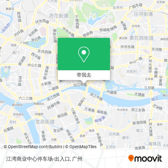 江湾商业中心停车场-出入口地图