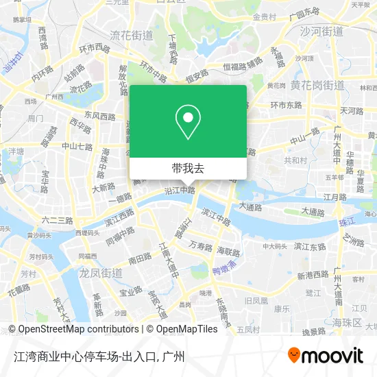 江湾商业中心停车场-出入口地图