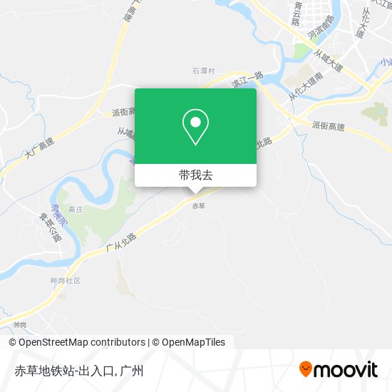赤草地铁站-出入口地图