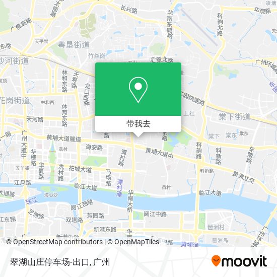 翠湖山庄停车场-出口地图