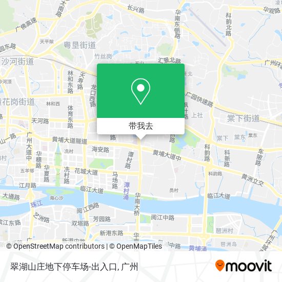 翠湖山庄地下停车场-出入口地图