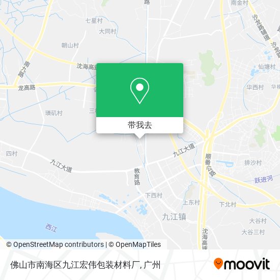 佛山市南海区九江宏伟包装材料厂地图