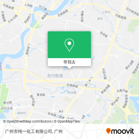 广州市纯一化工有限公司地图
