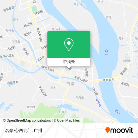 名豪苑-西北门地图