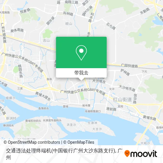 交通违法处理终端机(中国银行广州大沙东路支行)地图