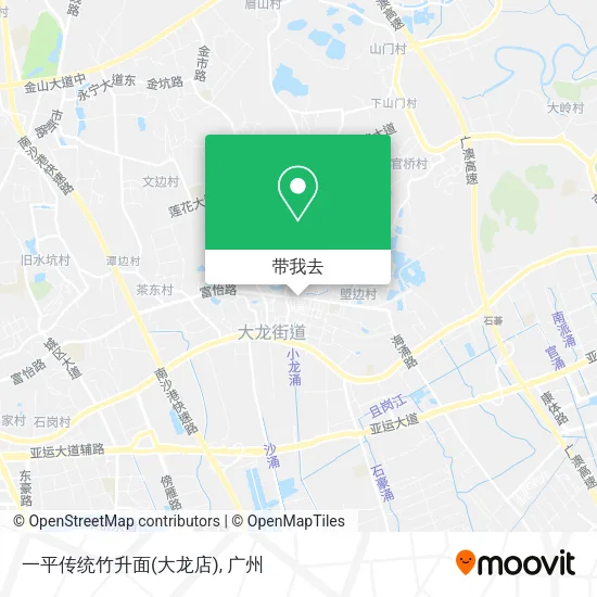 一平传统竹升面(大龙店)地图