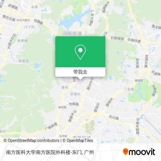 南方医科大学南方医院外科楼-东门地图