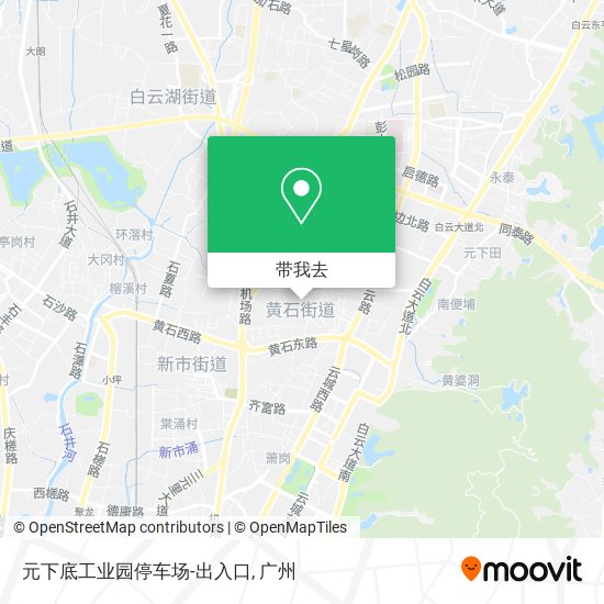 元下底工业园停车场-出入口地图