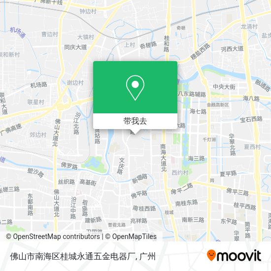 佛山市南海区桂城永通五金电器厂地图