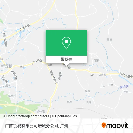 广苗贸易有限公司增城分公司地图