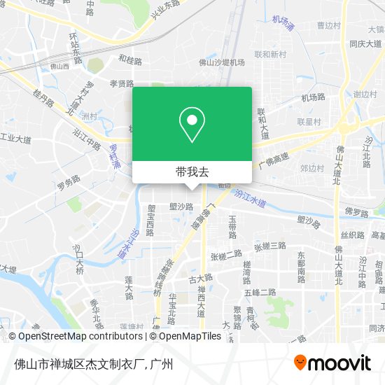 佛山市禅城区杰文制衣厂地图