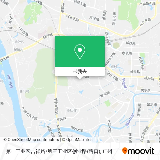 第一工业区吉祥路/第三工业区创业路(路口)地图