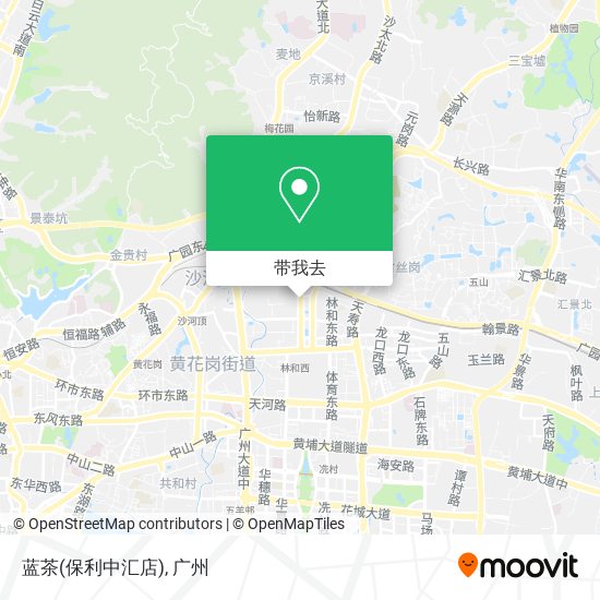 蓝茶(保利中汇店)地图