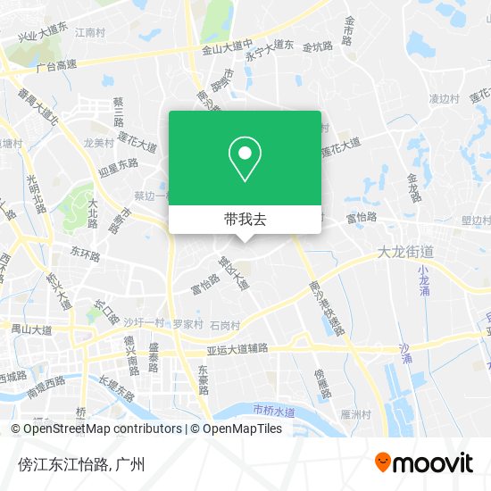 傍江东江怡路地图